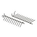 Kit de Separadores para o cesto superior para máquina de lavar loiça Siemens SE28230EU 00268044 Kit de Separadores para o cesto superior para máquina de lavar loiça Siemens SE28230EU 00268044
