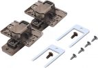 Kit de dobradiças para máquinas de lavar roupa de encastre Bosch Siemens 00031845 Kit de dobradiças para máquinas de lavar roupa de encastre Bosch Siemens 00031845